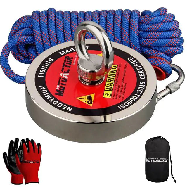 Heavy Duty Fishing Magnet With Rope