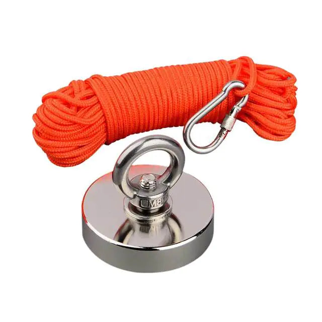 Heavy Duty Fishing Magnet With Rope