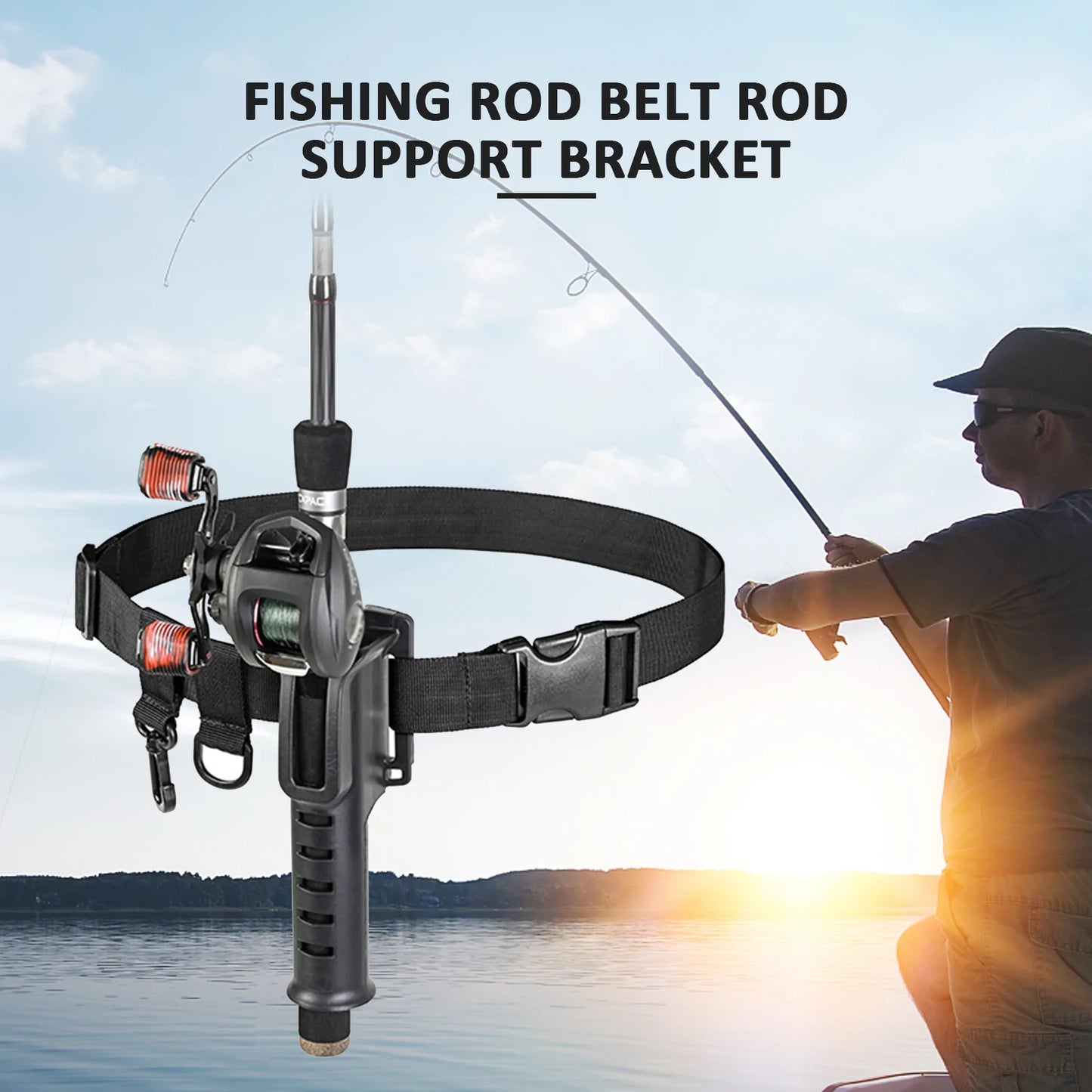 Surf Fishing Rod Belt, Hands FREE