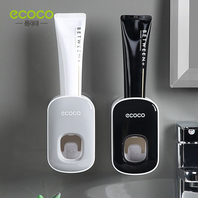 Revolutionize Your Smile with the ECOCO Automatic Toothpaste Dispenser and Toothbrush Holder!