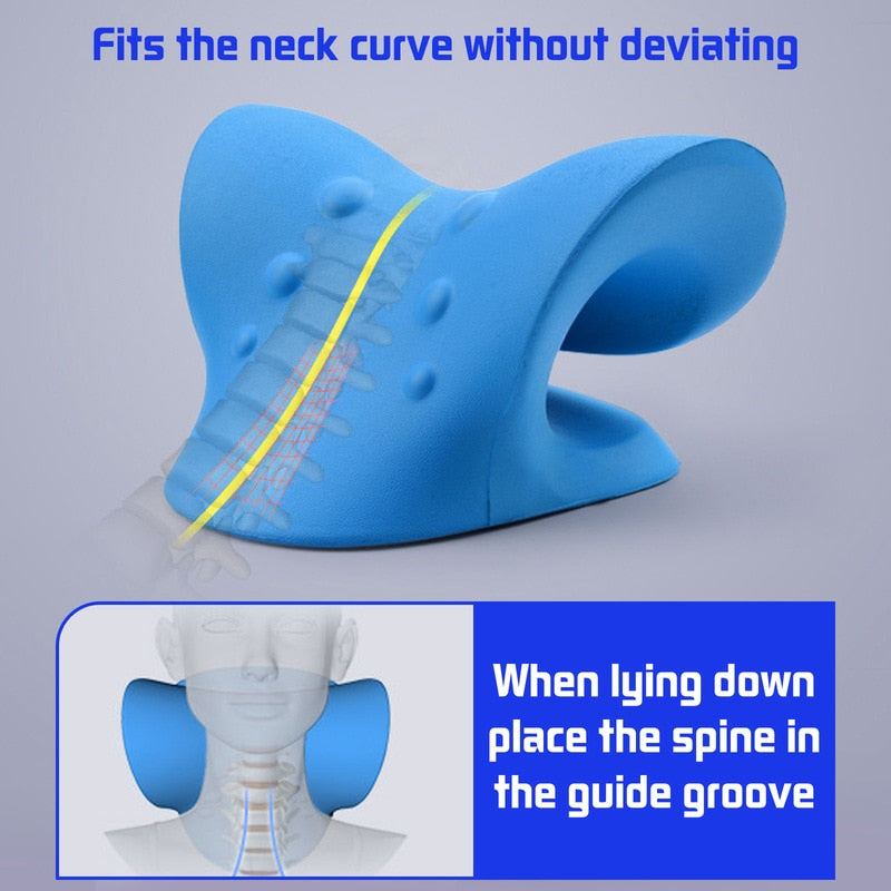 Say Goodbye to Neck Pain with Our Innovative Neck Shoulder Stretcher Pillow!