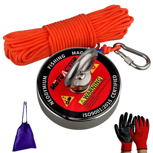 Heavy Duty Fishing Magnet With Rope