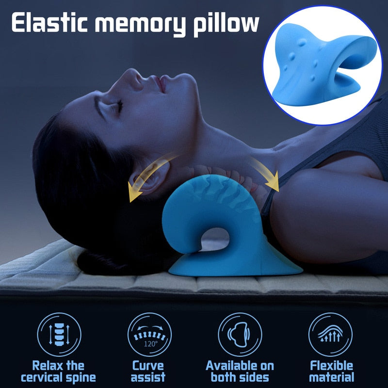 Say Goodbye to Neck Pain with Our Innovative Neck Shoulder Stretcher Pillow!