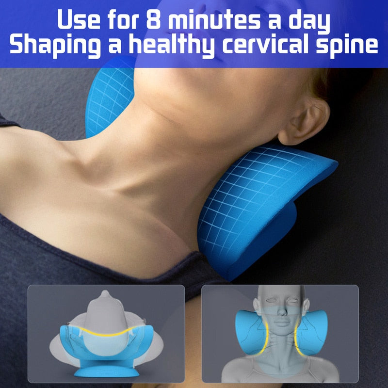 Say Goodbye to Neck Pain with Our Innovative Neck Shoulder Stretcher Pillow!