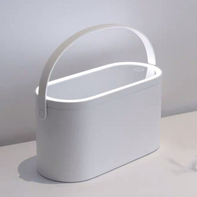 Glow On-The-Go with our Portable LED Makeup Organizer Box!