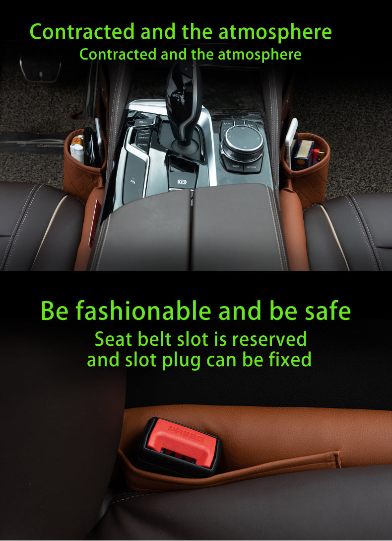 Stylish Leather Car Seat Gap Filler!
