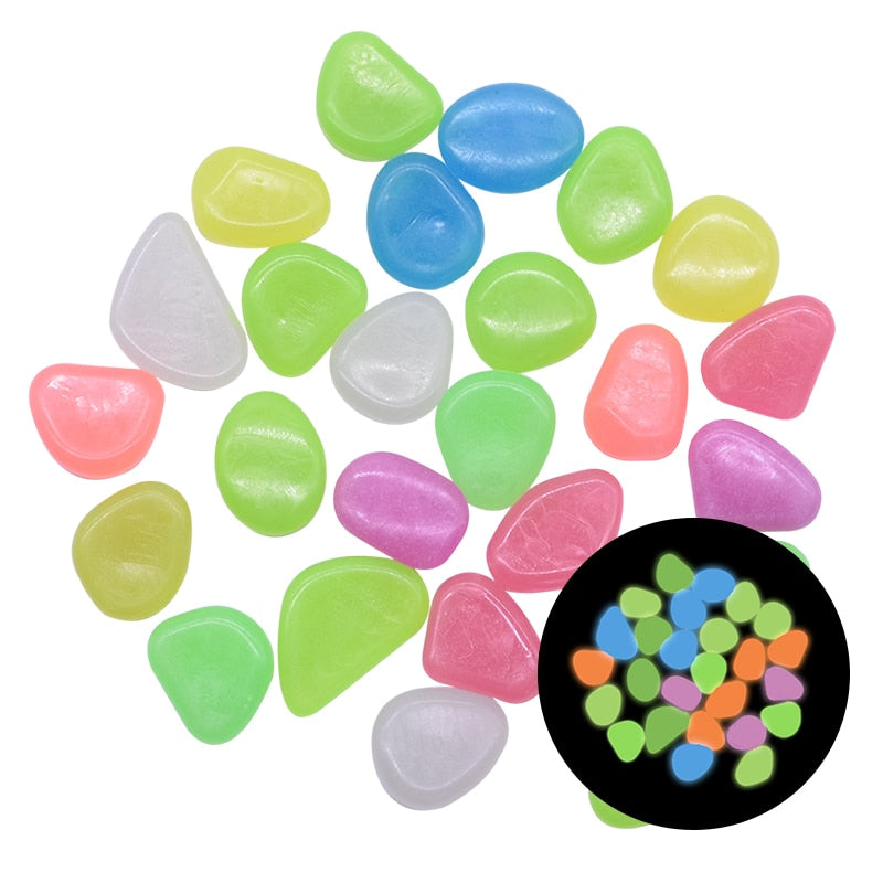 Illuminate Your Garden with Glow in the Dark Garden Pebbles!