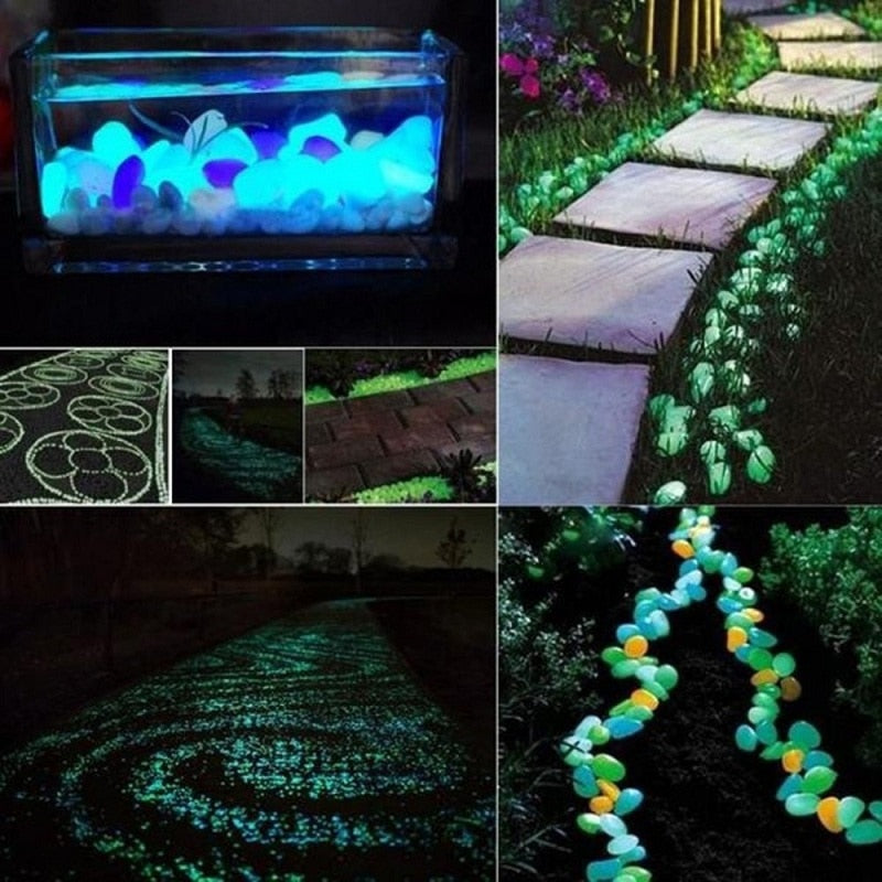 Illuminate Your Garden with Glow in the Dark Garden Pebbles!