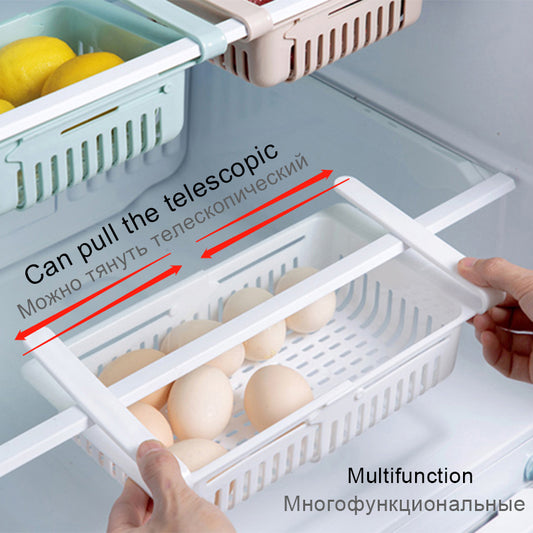 Revolutionize Your Fridge with the Adjustable Shelf Kitchen Organizer!